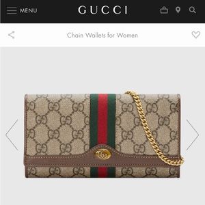 Gucci wallet on chain ophidia